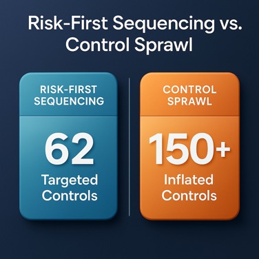 Risk-First Sequencing Vs. Control Sprawl